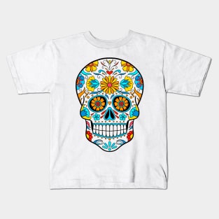 Sugar Skull Art, dia de los muertos Kids T-Shirt